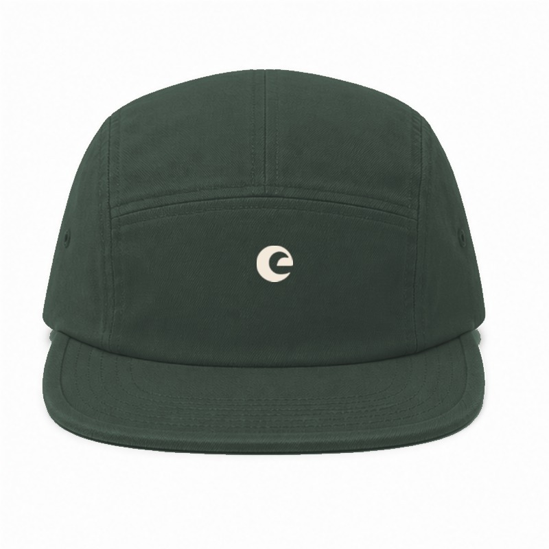 Five Panel Shop Cap in Forest