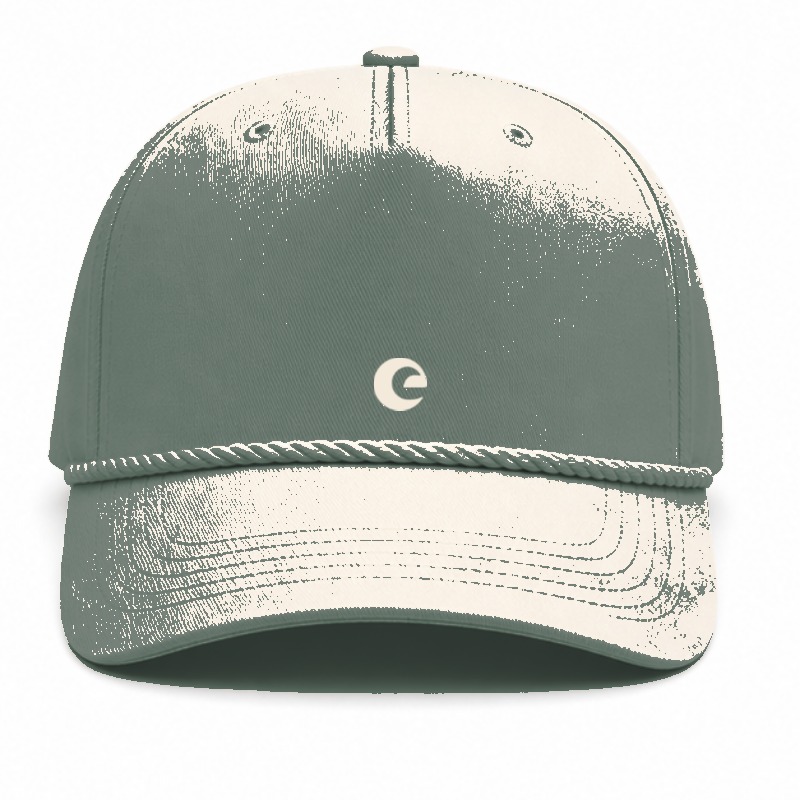 Rope Detail Cap in Forest