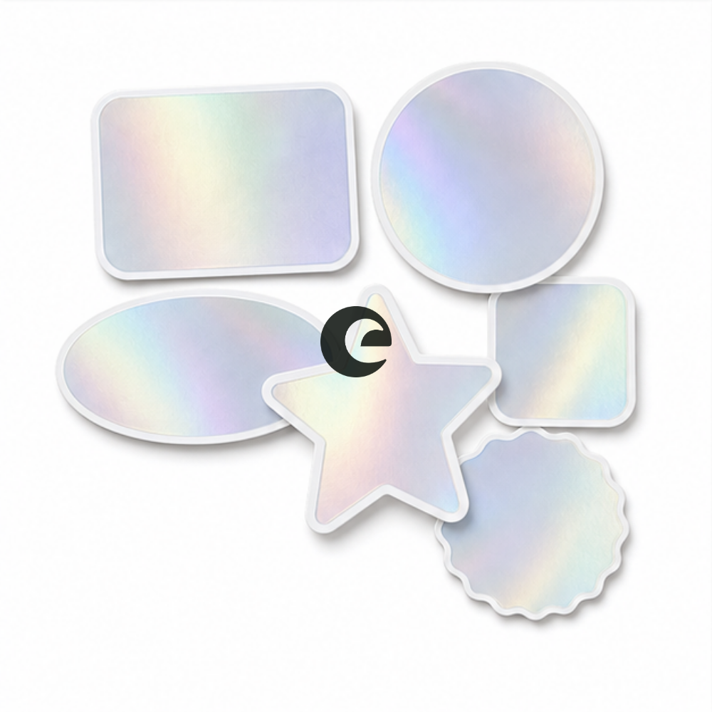 Holographic Sticker Pack in Black