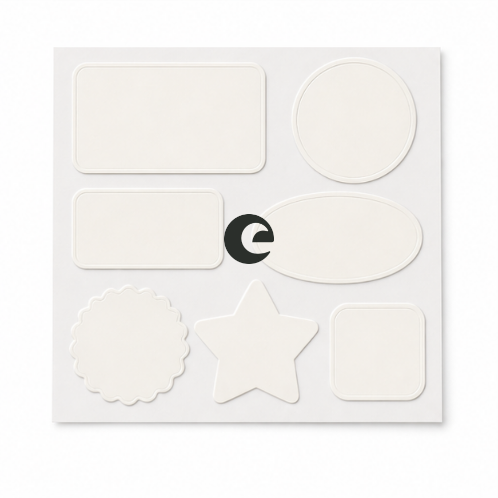 Mini Label Sticker Pack in Black