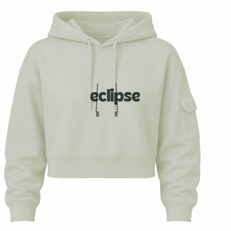 Cropped Utility Hoodie in Sage